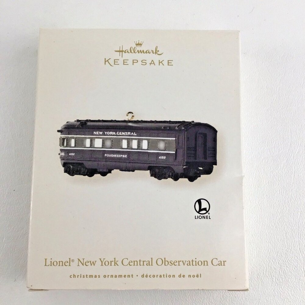 Hallmark Keepsake Ornament Lionel Train New York Central Observation Car 2008